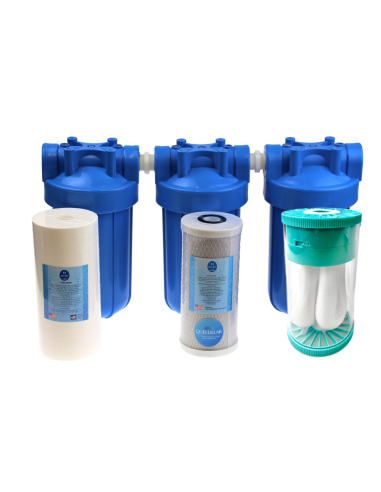 Hauswasserfilter | BigBlue Trio mit UF600 + HF50 (5µ)  und HF55