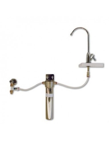 Einbau Wasserfilter aus Edelstahl zur Trinkwasserreinigung