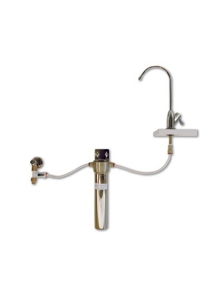 Einbau Wasserfilter aus Edelstahl zur Trinkwasserreinigung