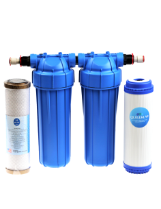 Untertisch Doppelfilter mit Aktivekohlefilter(10μ) und Ultrafilter