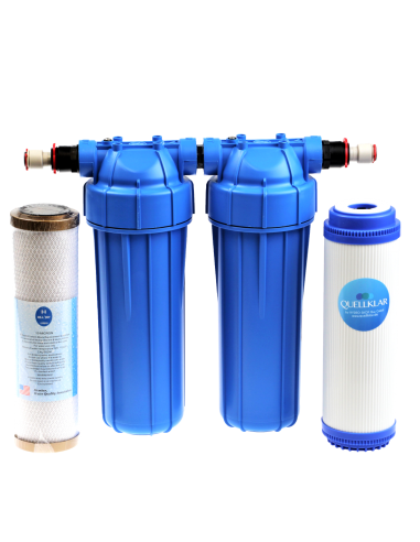 Untertisch Doppelfilter mit Aktivekohlefilter(10μ) und Ultrafilter